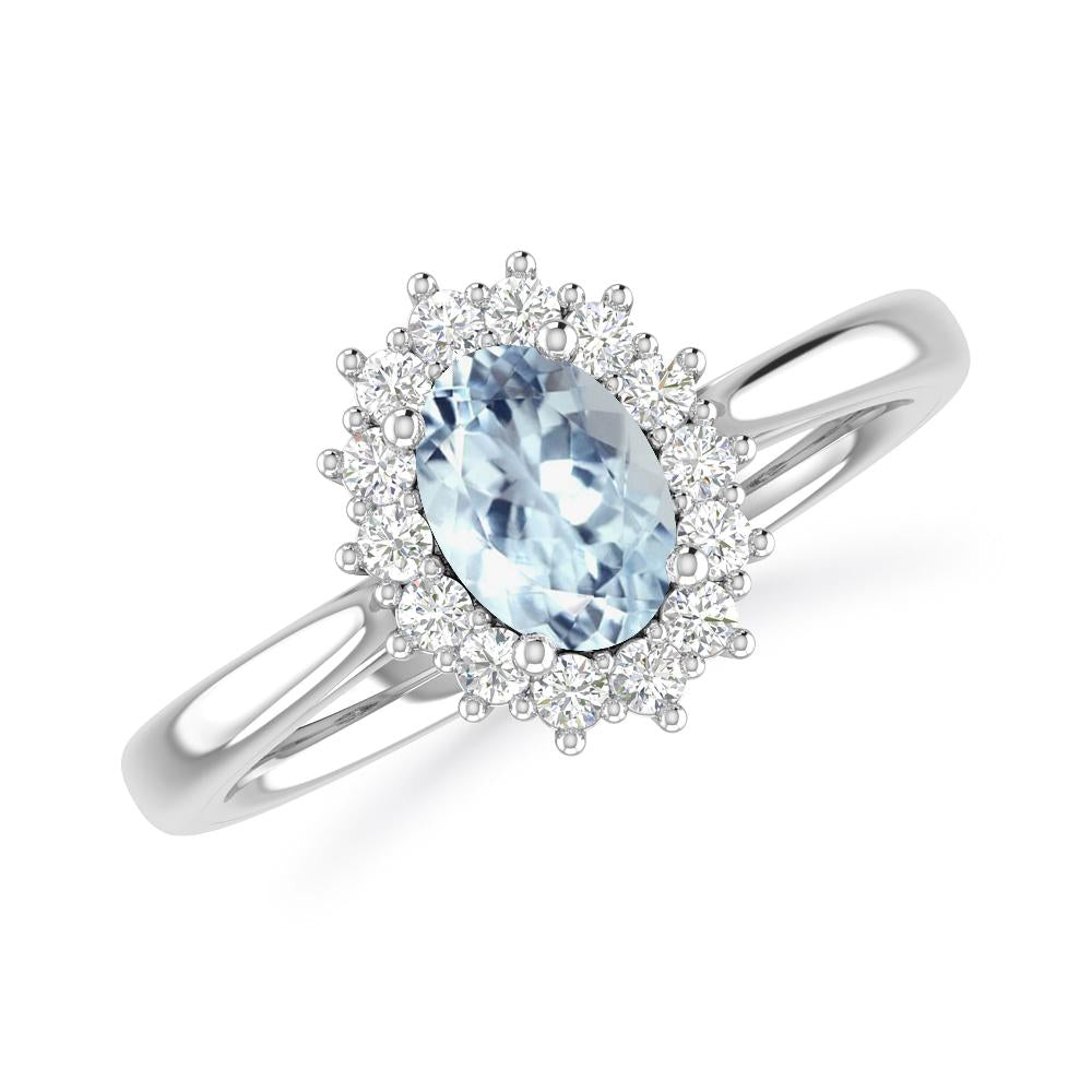 White Gold - Aquamarine