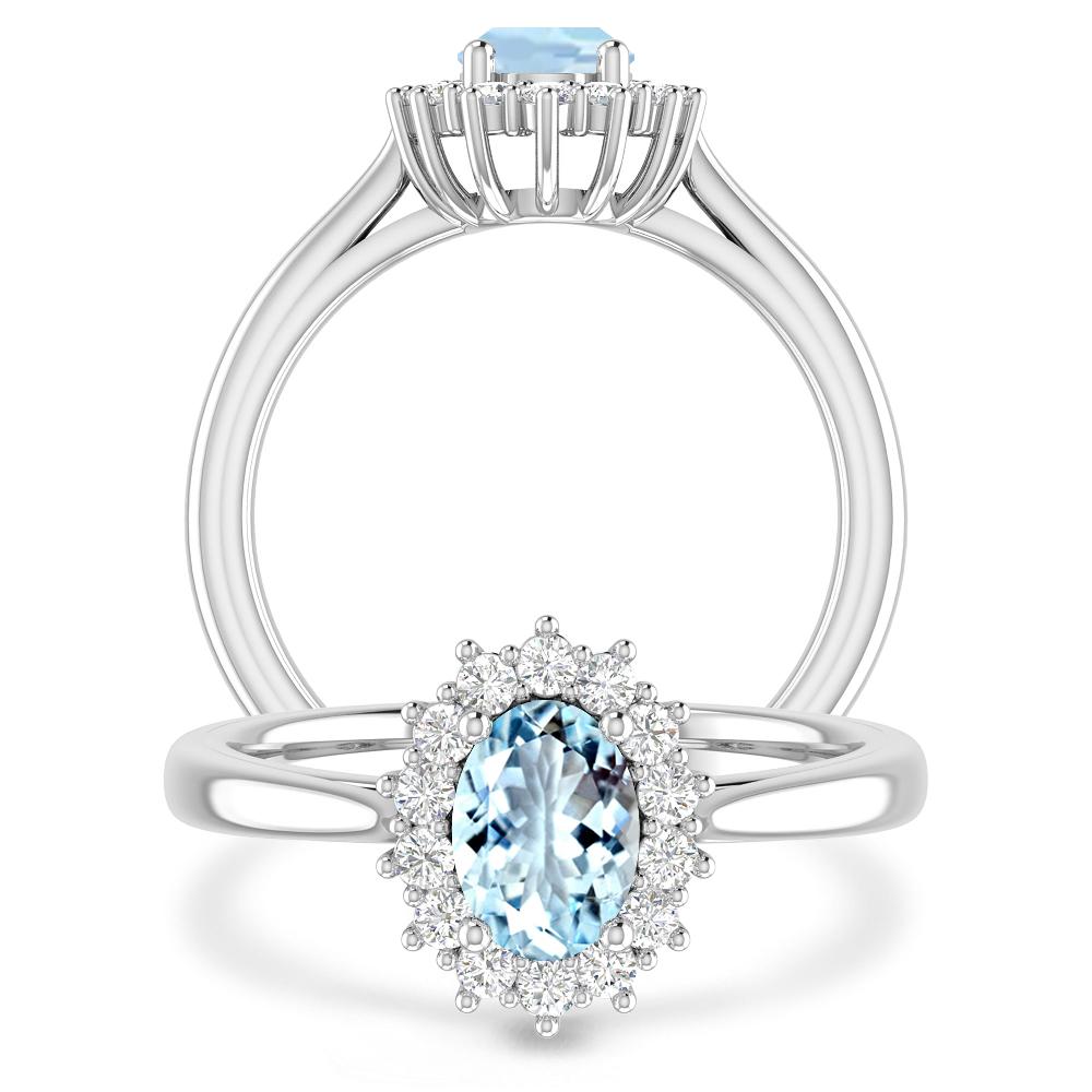 White Gold - Aquamarine