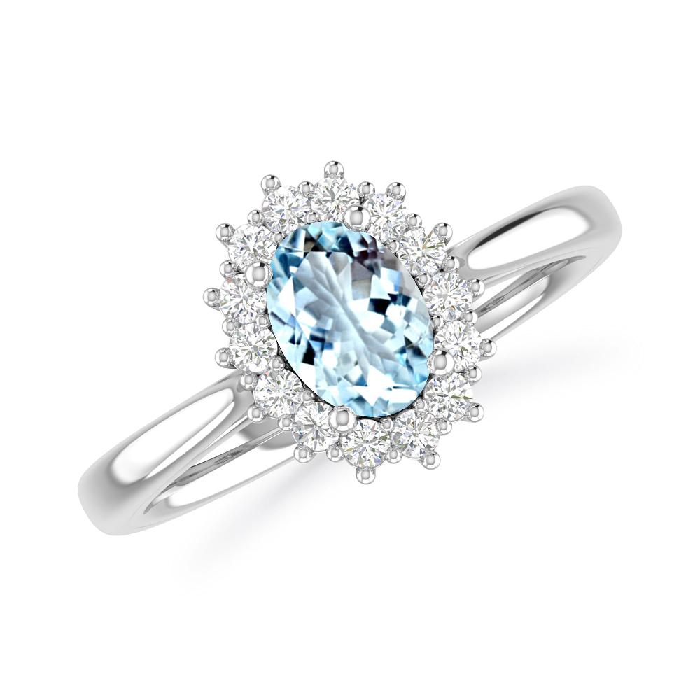White Gold - Aquamarine
