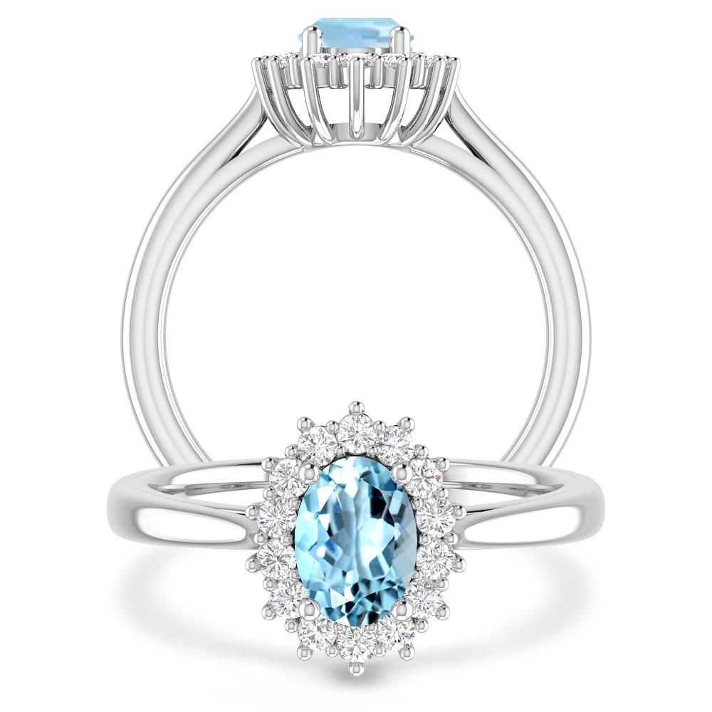 White Gold - Aquamarine