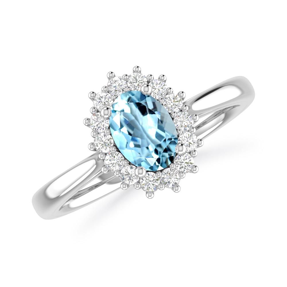 White Gold - Aquamarine