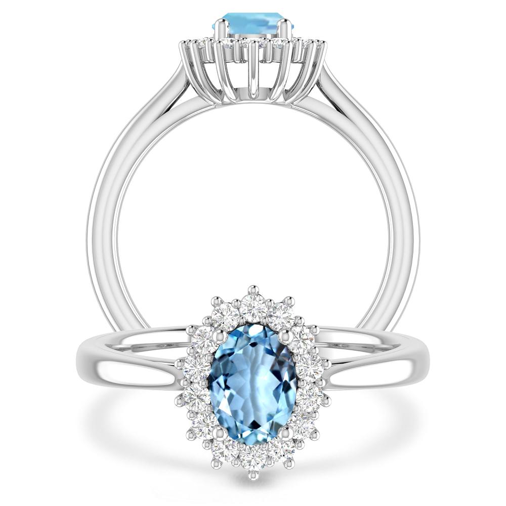 White Gold - Aquamarine