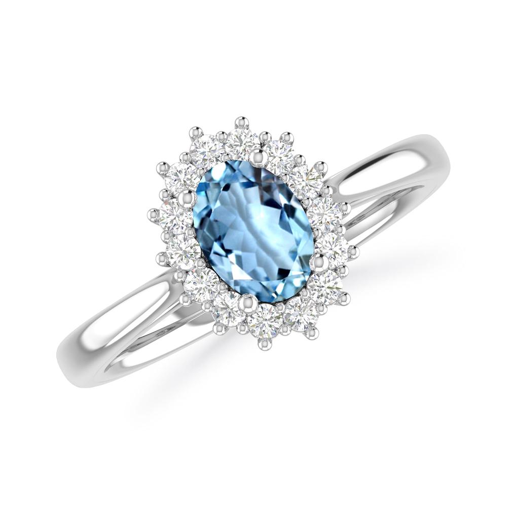 White Gold - Aquamarine