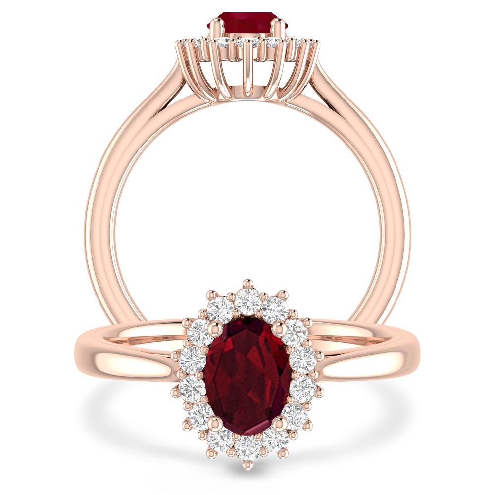 Rose Gold - Garnet