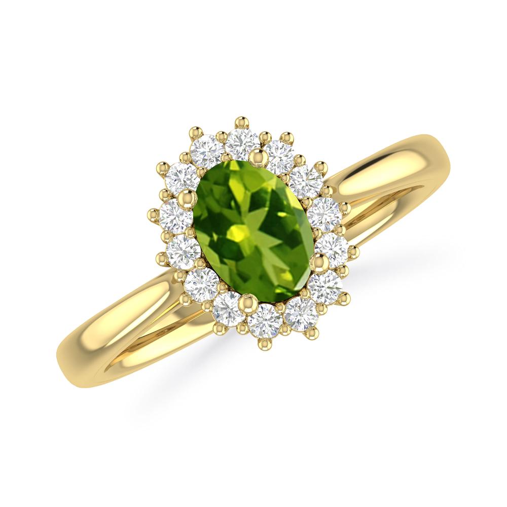 Yellow Gold - Peridot