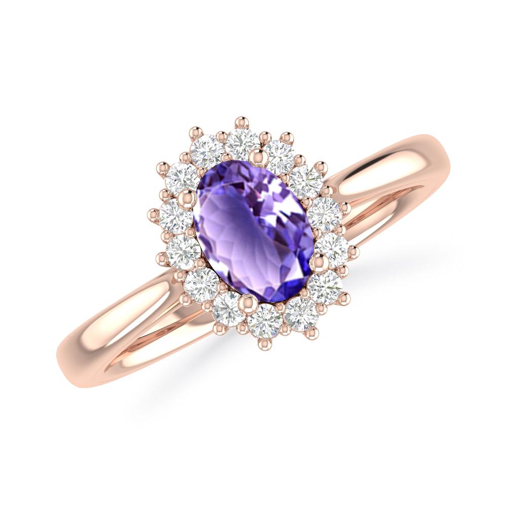 Rose Gold - Tanzanite