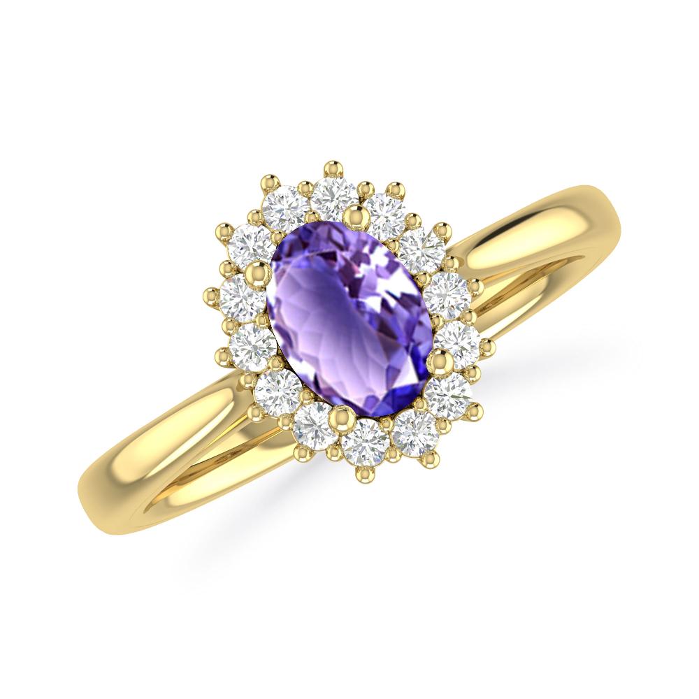 Yellow Gold - Tanzanite