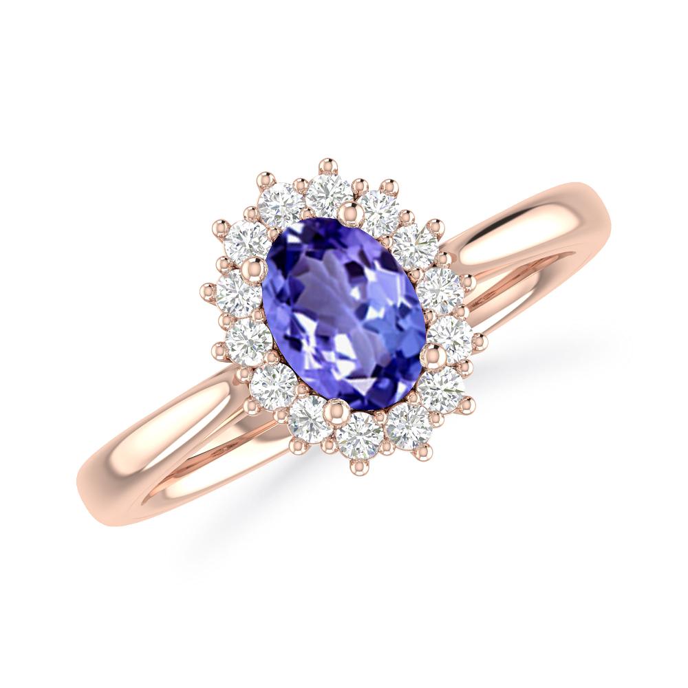 Rose Gold - Tanzanite