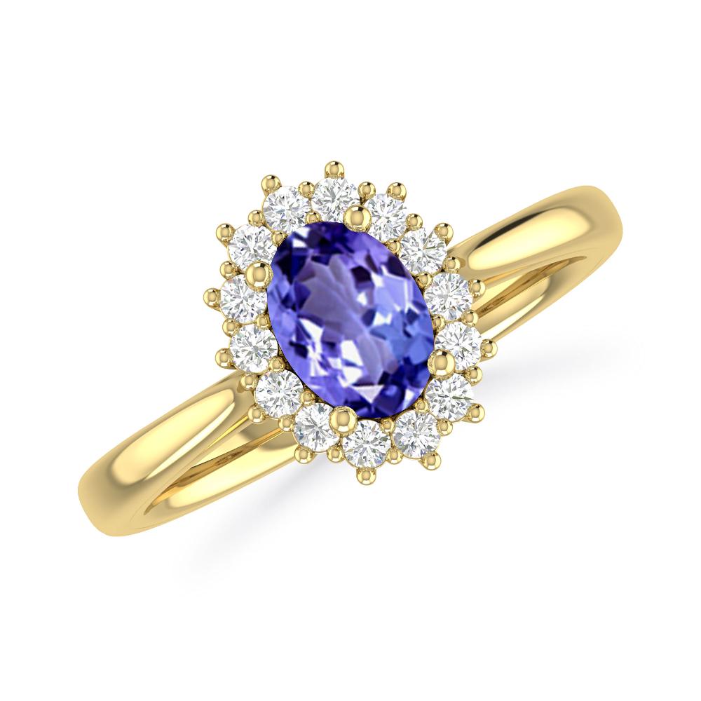 Yellow Gold - Tanzanite