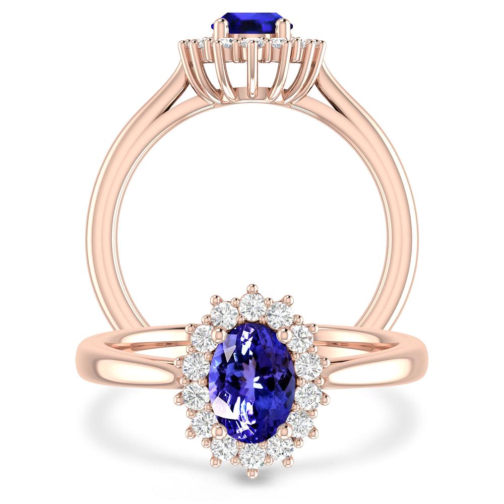 Rose Gold - Tanzanite