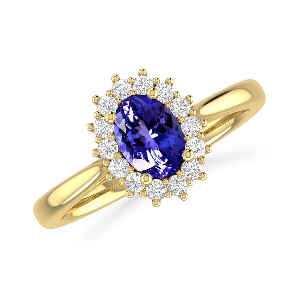 Yellow Gold - Tanzanite
