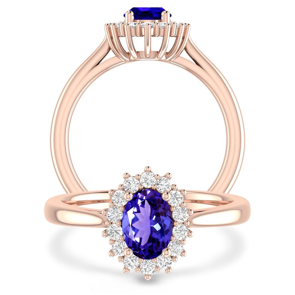 Rose Gold - Tanzanite