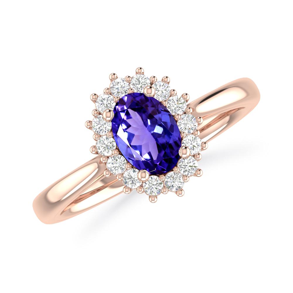 Rose Gold - Tanzanite