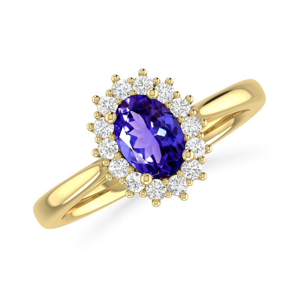 Yellow Gold - Tanzanite