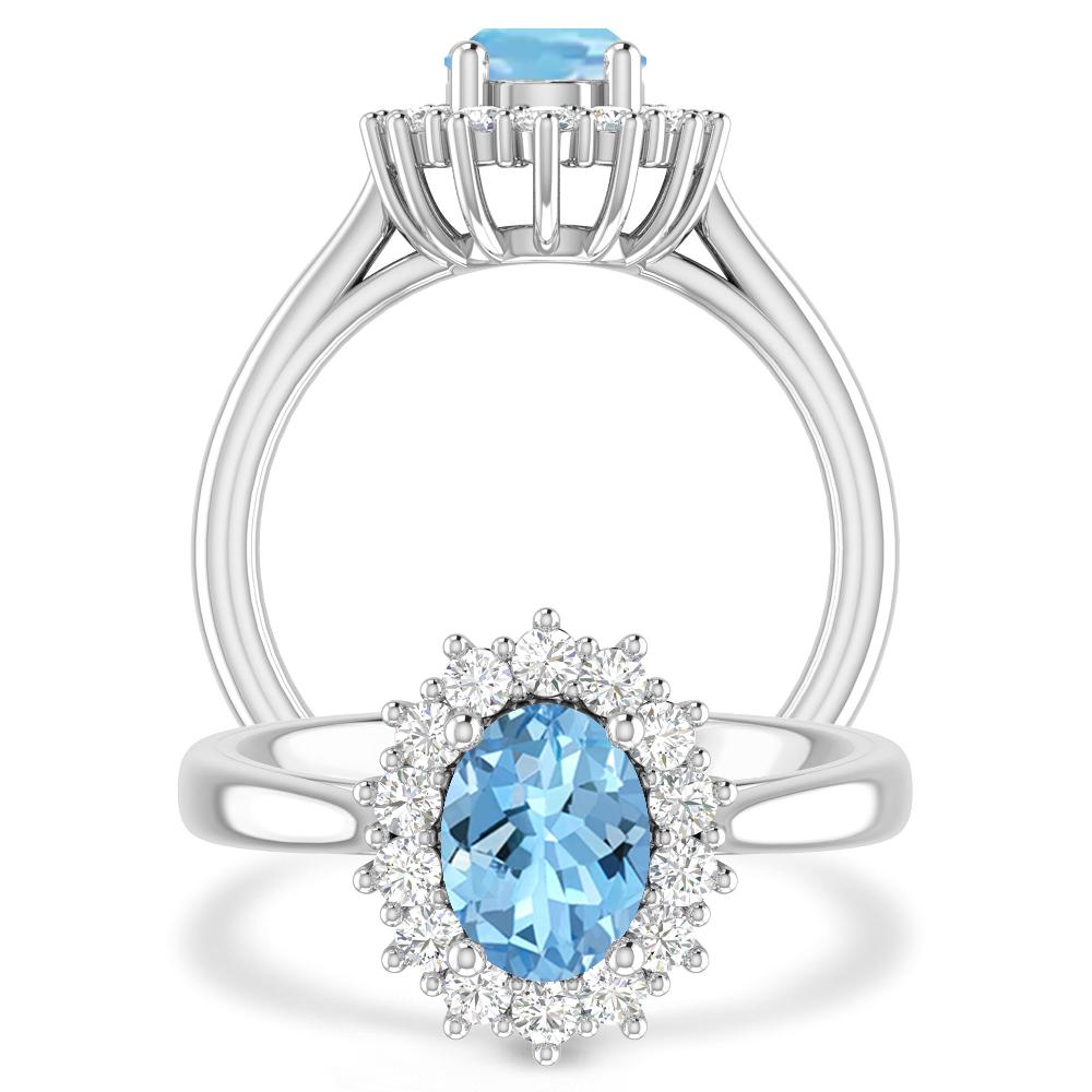 White Gold - Aquamarine