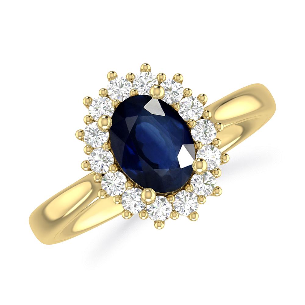Yellow Gold - Sapphire