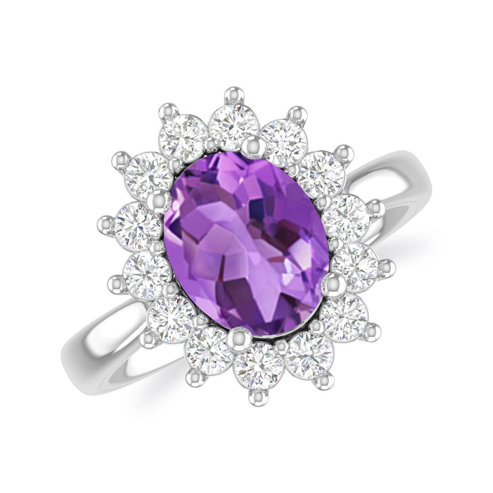White Gold - Amethyst