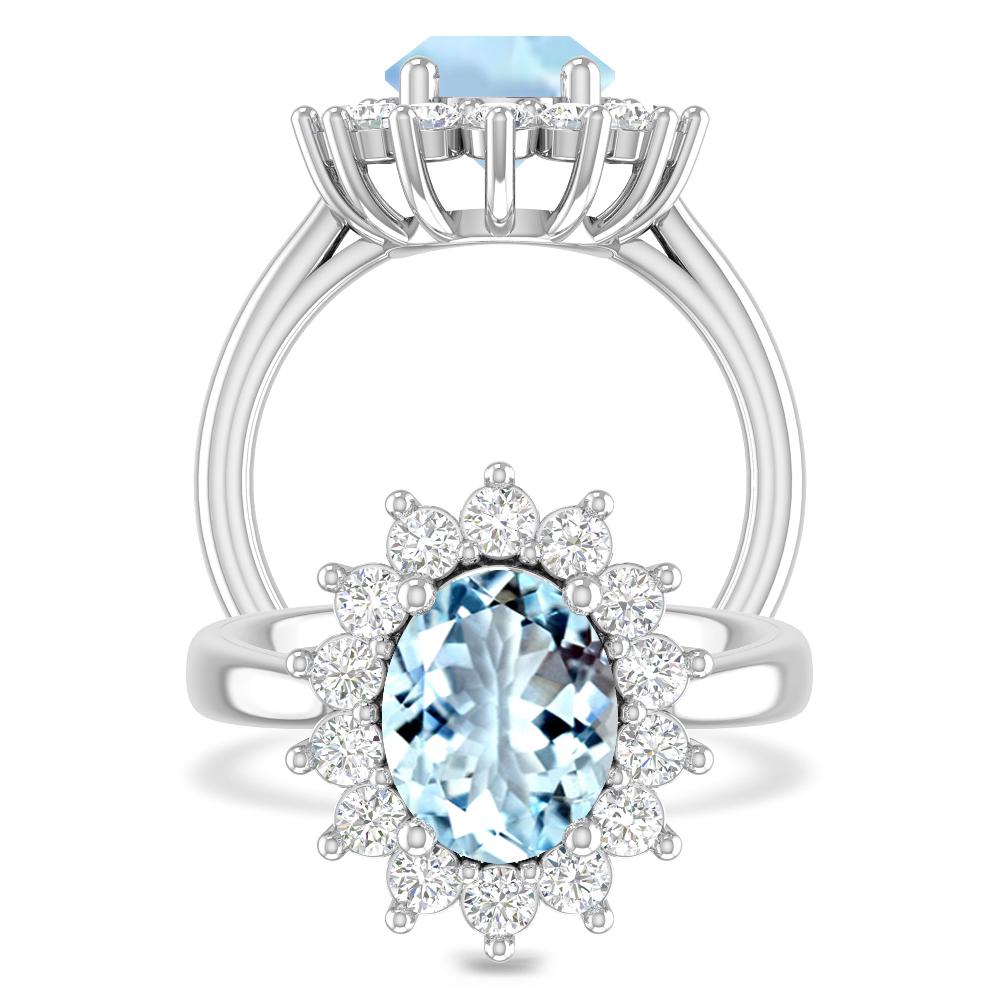 White Gold - Aquamarine