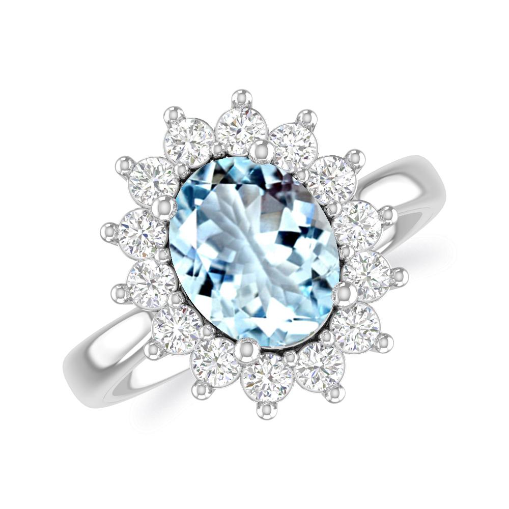 White Gold - Aquamarine