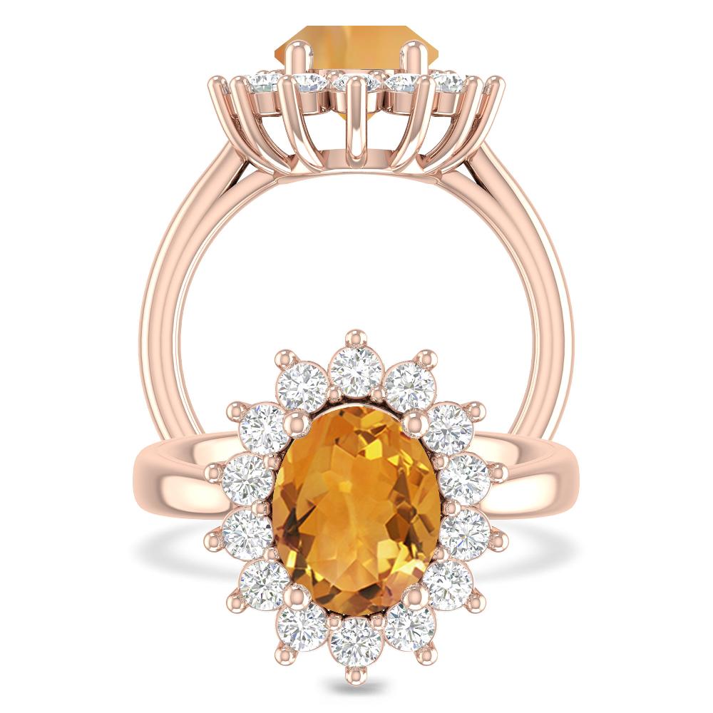 Rose Gold - Citrine
