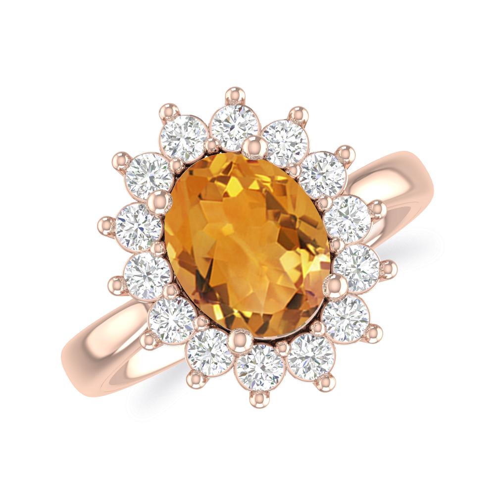 Rose Gold - Citrine