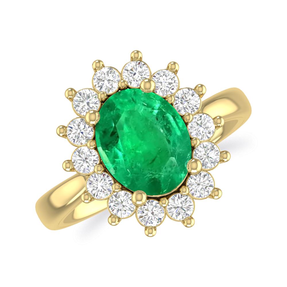 Yellow Gold - Emerald