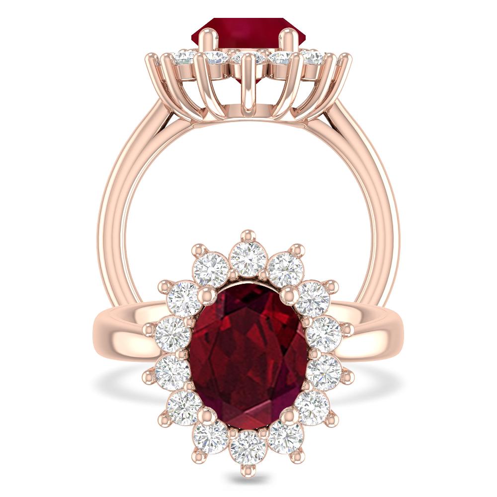 Rose Gold - Garnet