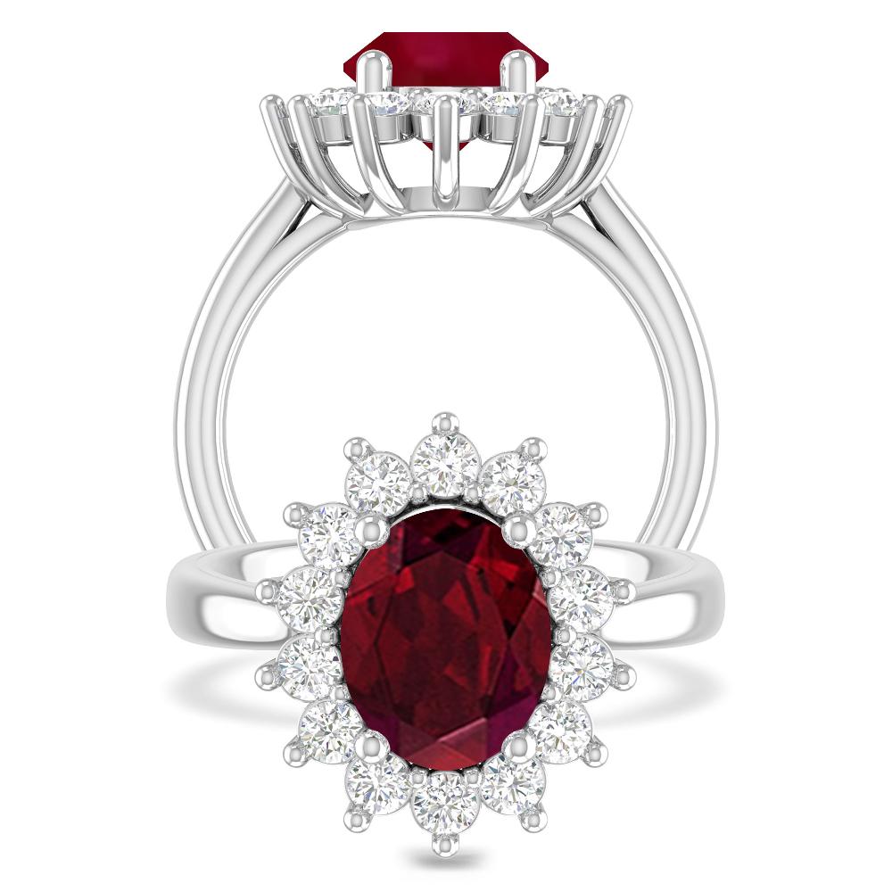 White Gold - Garnet