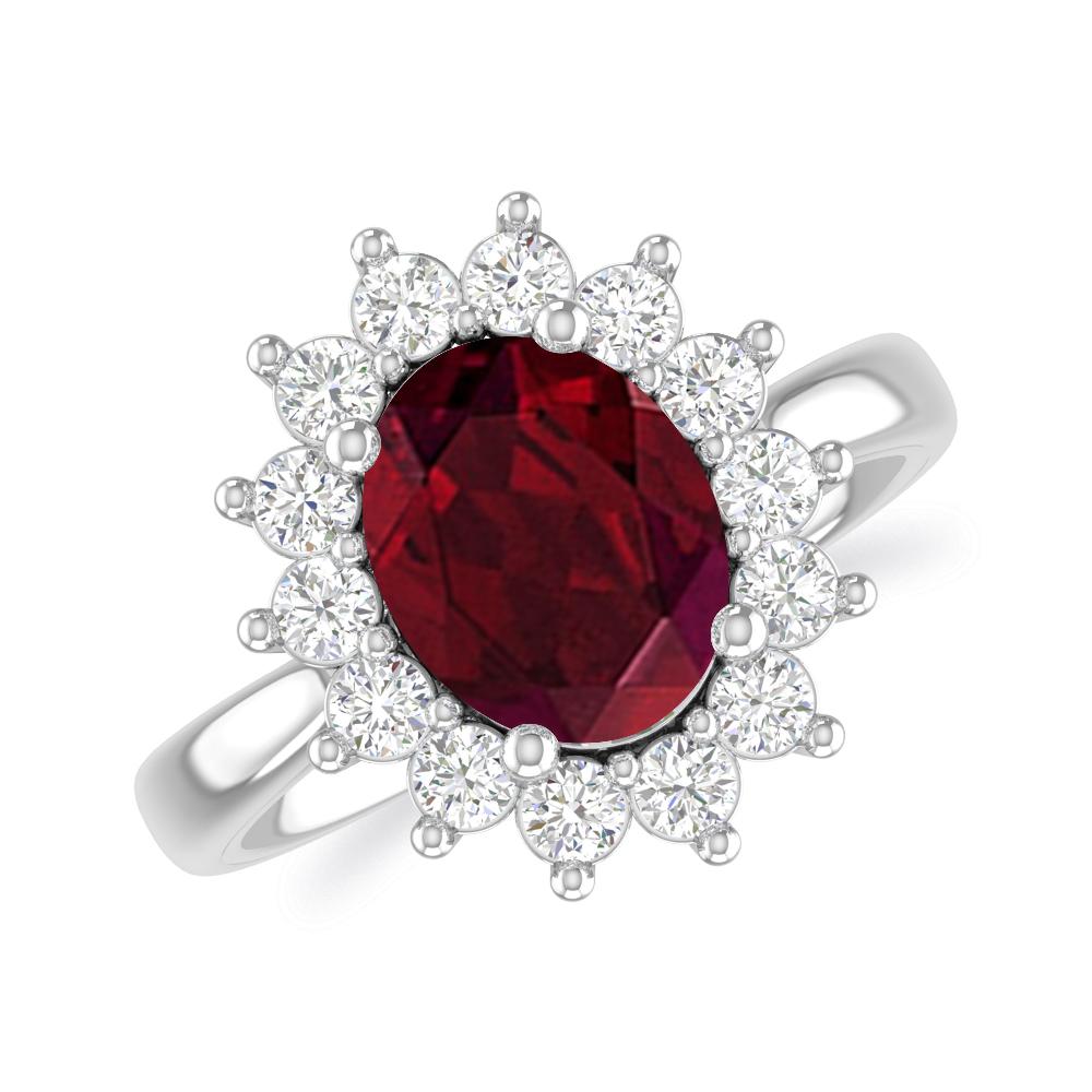 White Gold - Garnet