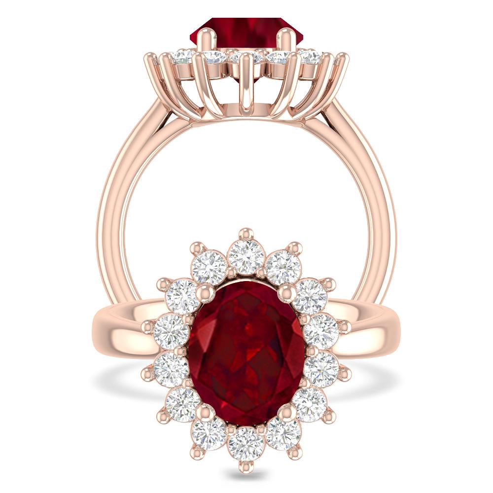 Rose Gold - Garnet
