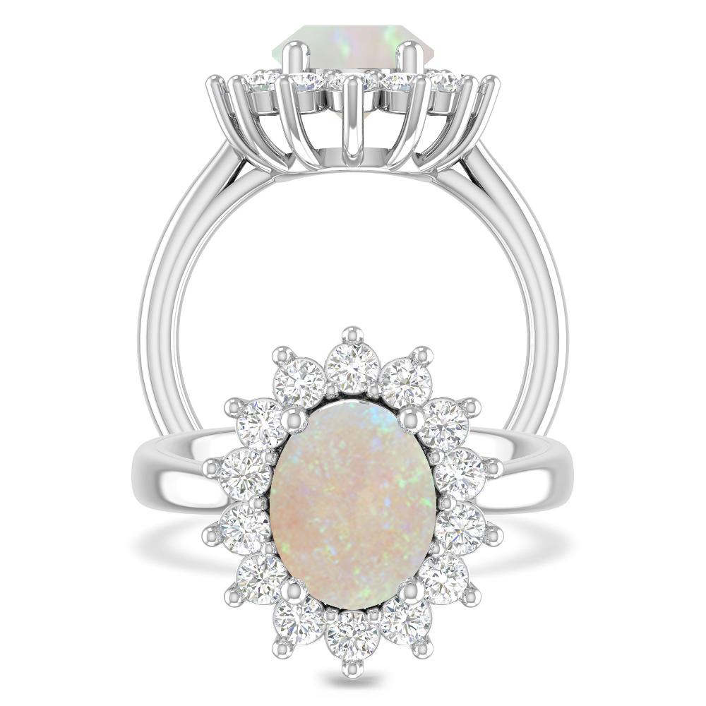 White Gold - Opal