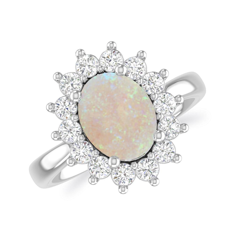White Gold - Opal