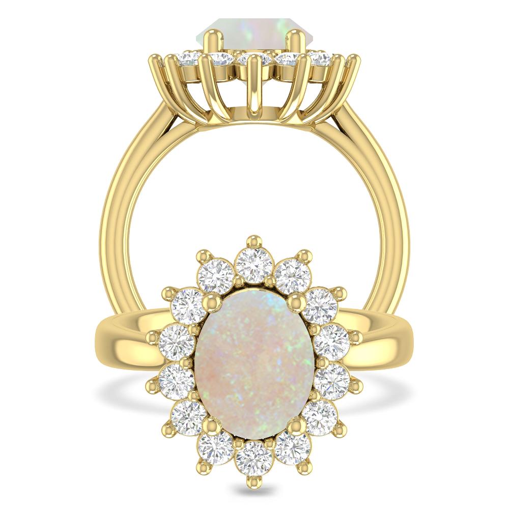 Yellow Gold - Opal