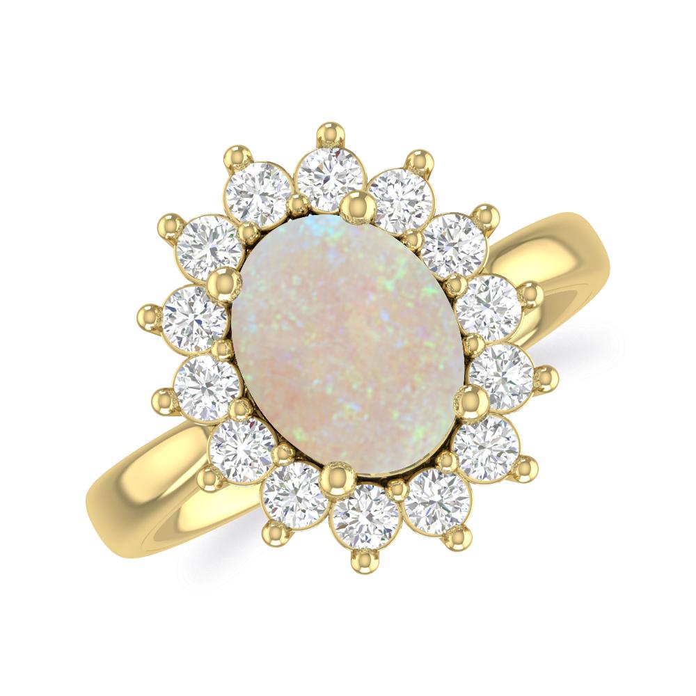 Yellow Gold - Opal
