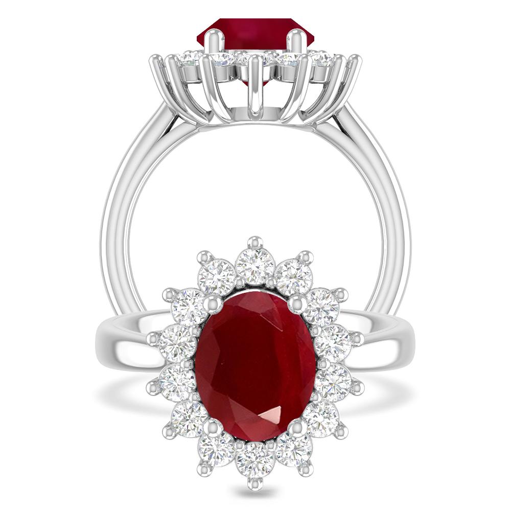 White Gold - Ruby