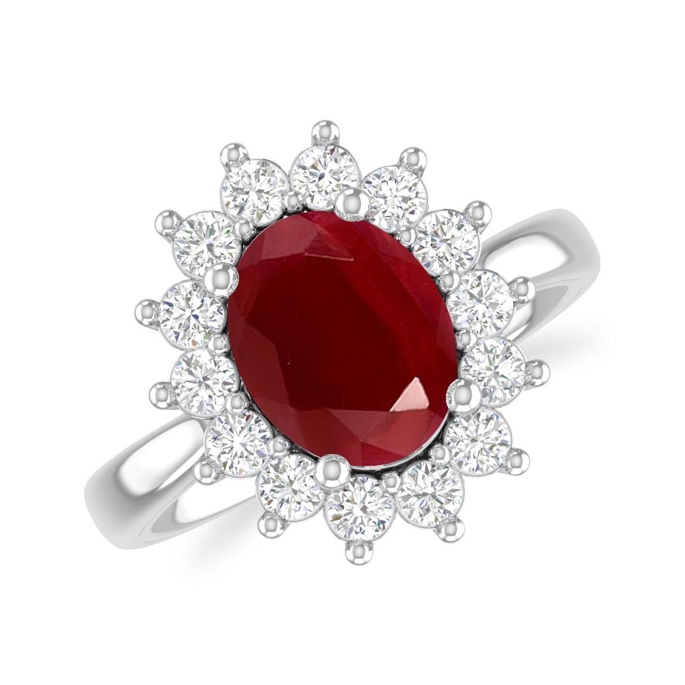 White Gold - Ruby