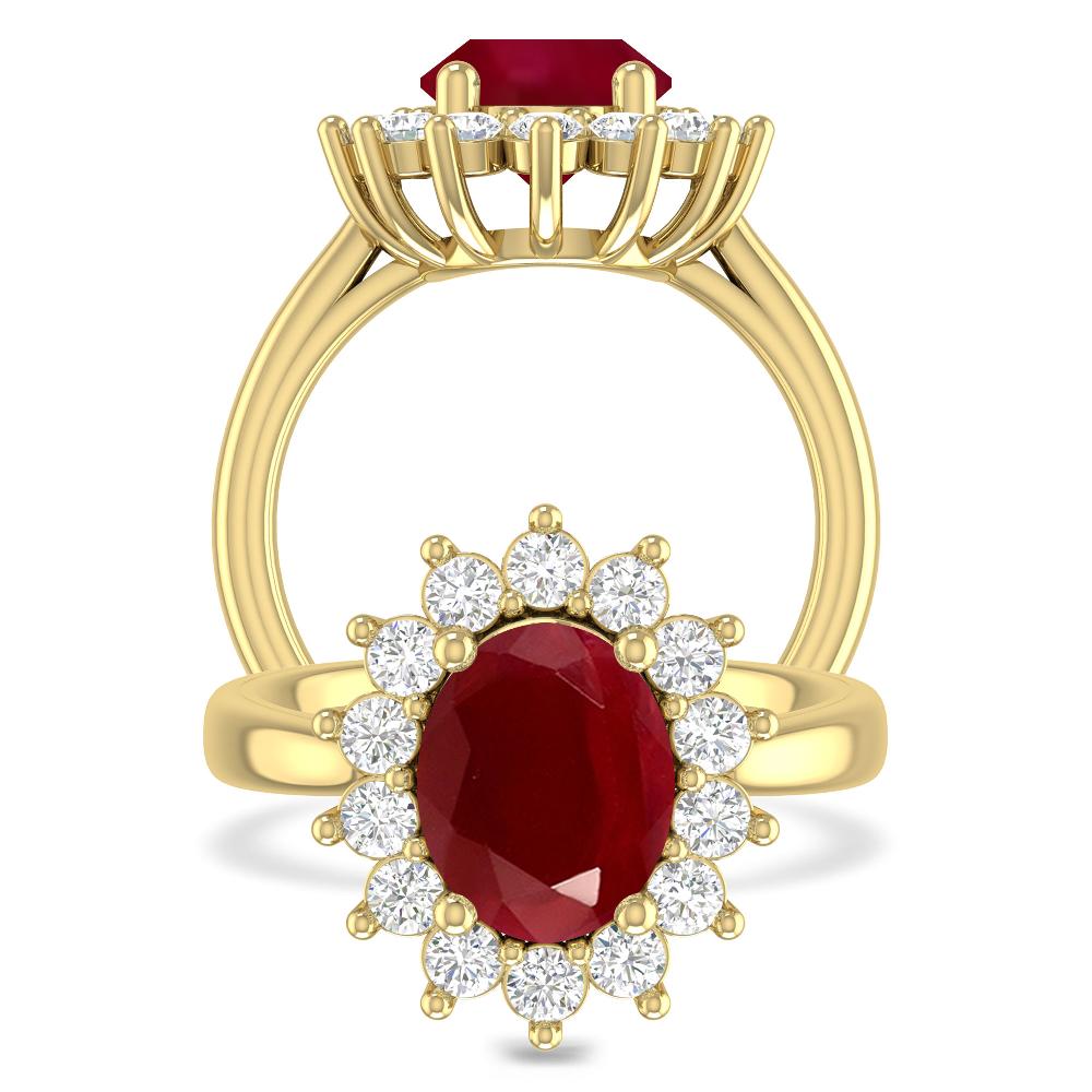 Yellow Gold - Ruby