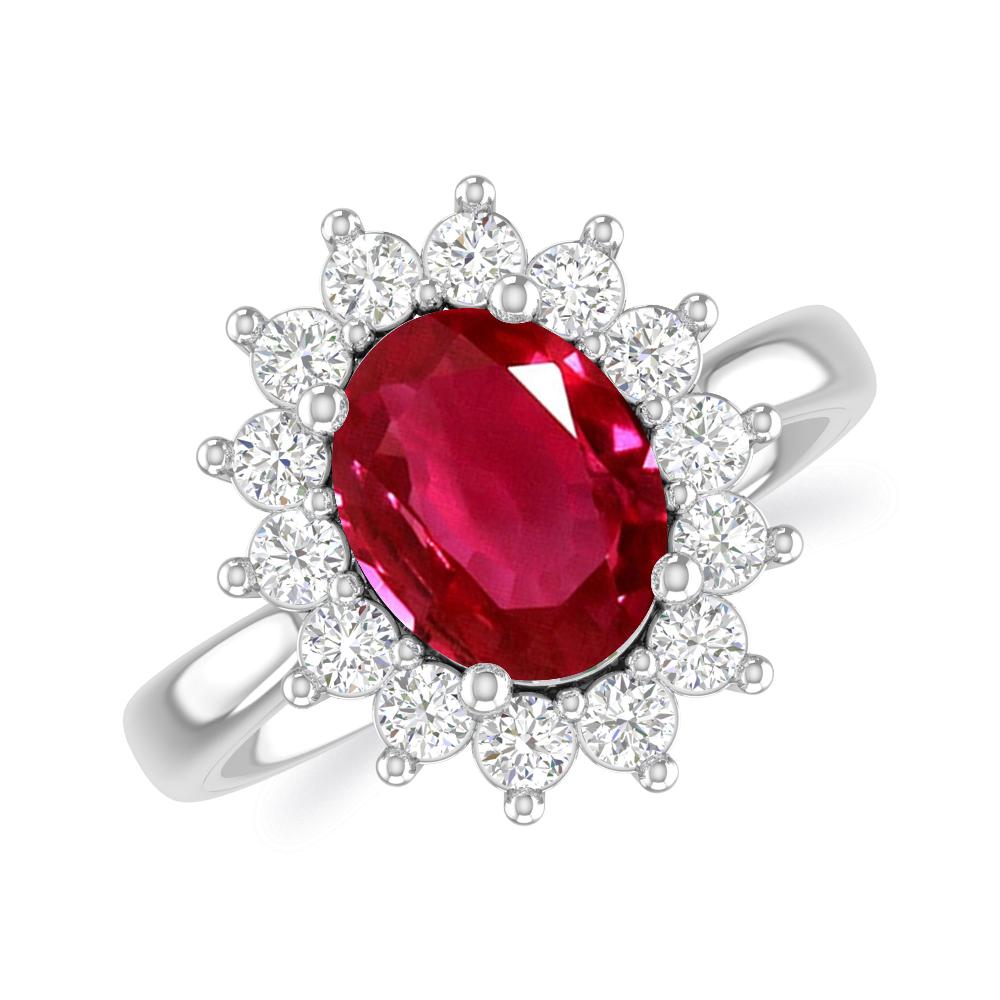 White Gold - Ruby