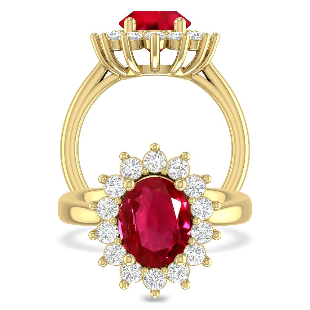 Yellow Gold - Ruby