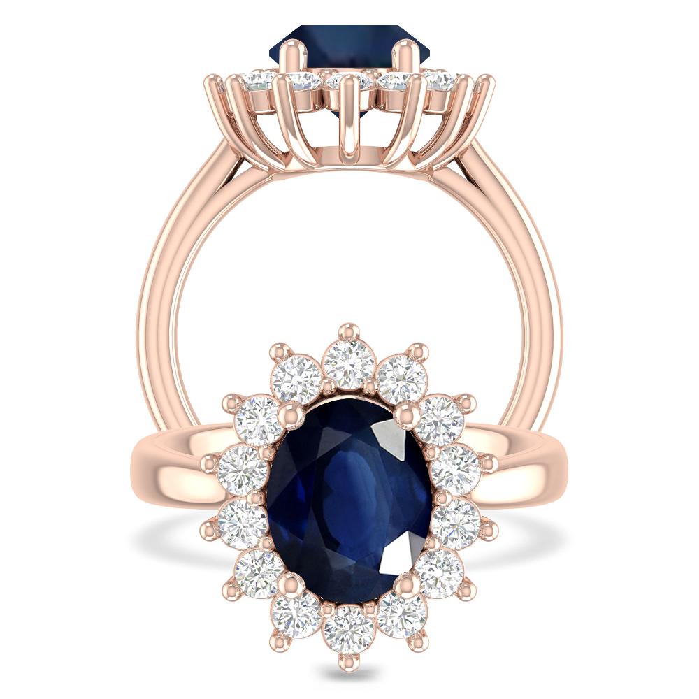 Rose Gold - Sapphire