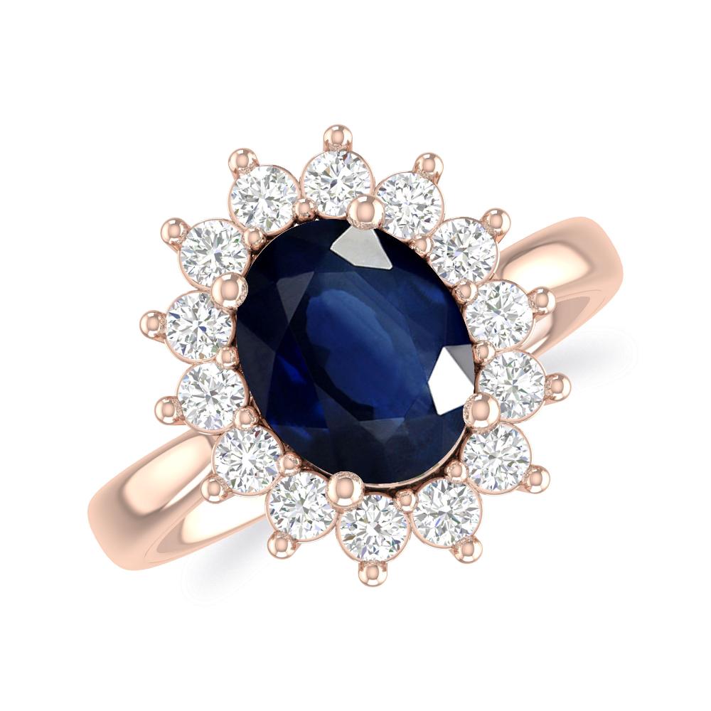 Rose Gold - Sapphire