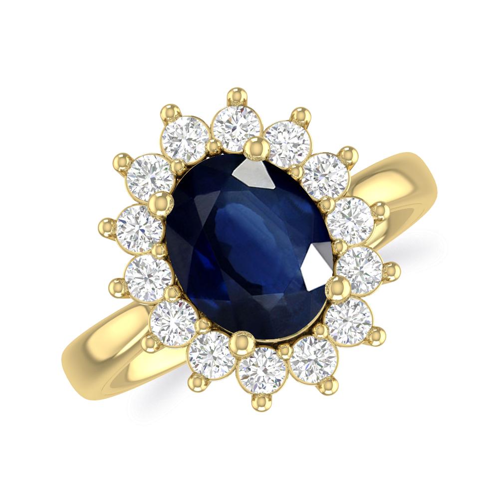 Yellow Gold - Sapphire