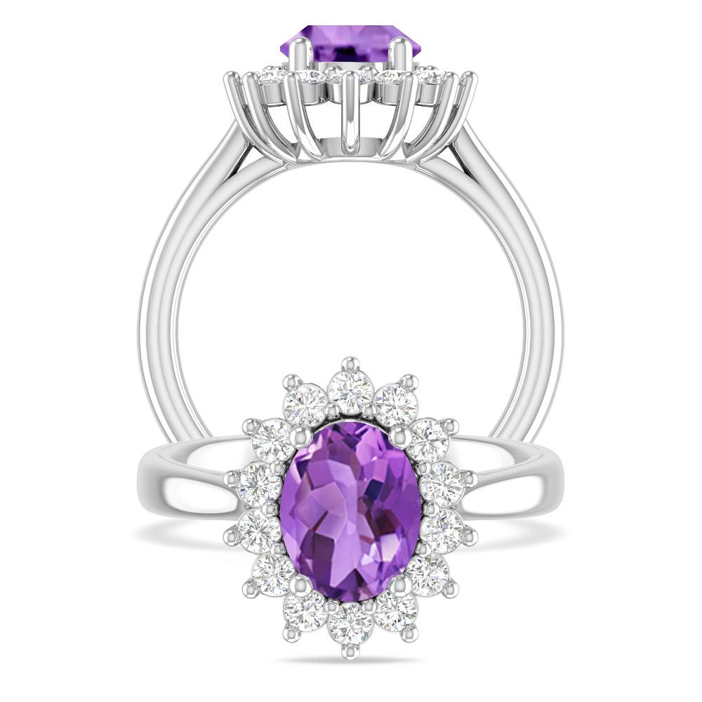 White Gold - Amethyst