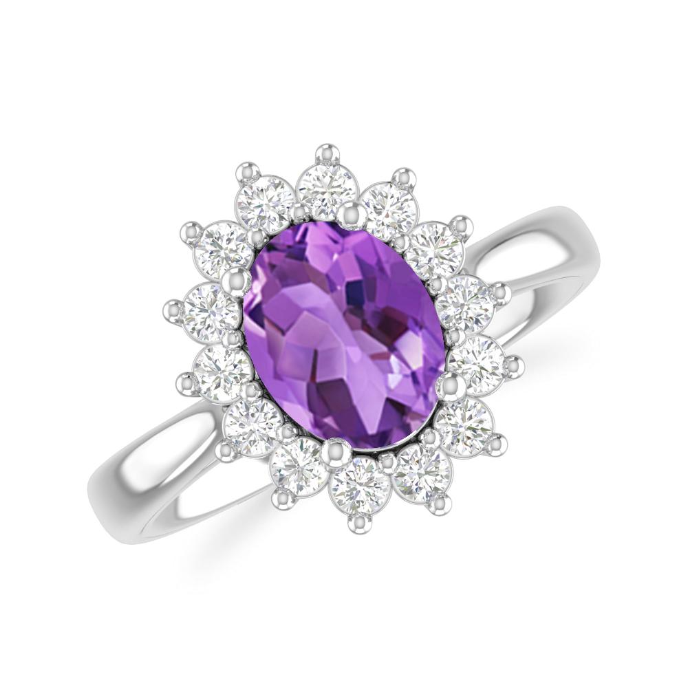 White Gold - Amethyst