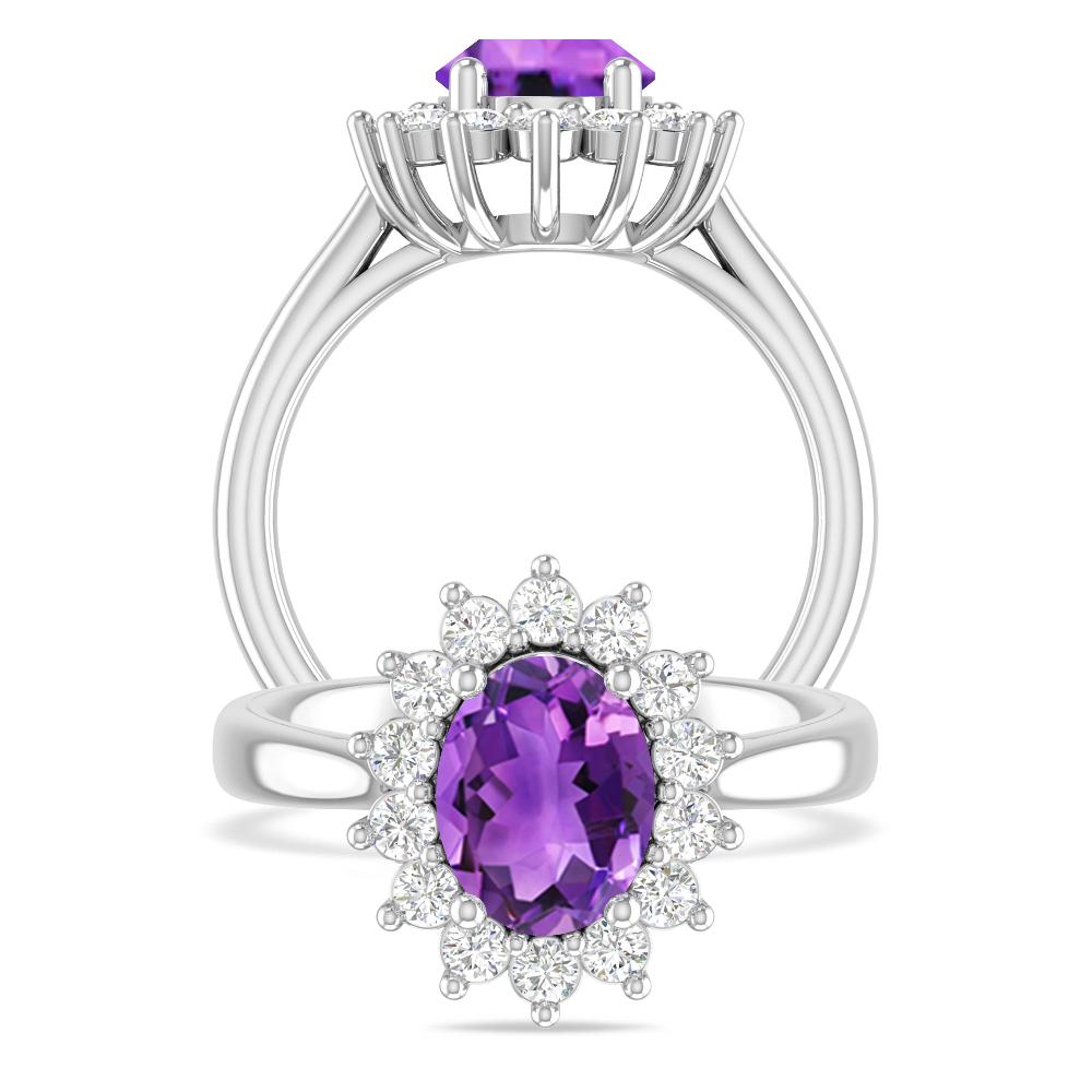 White Gold - Amethyst
