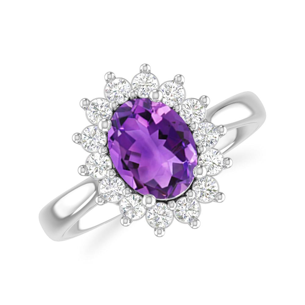 White Gold - Amethyst