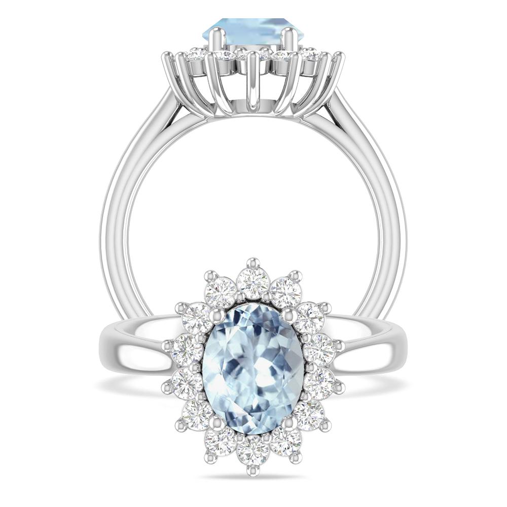 White Gold - Aquamarine