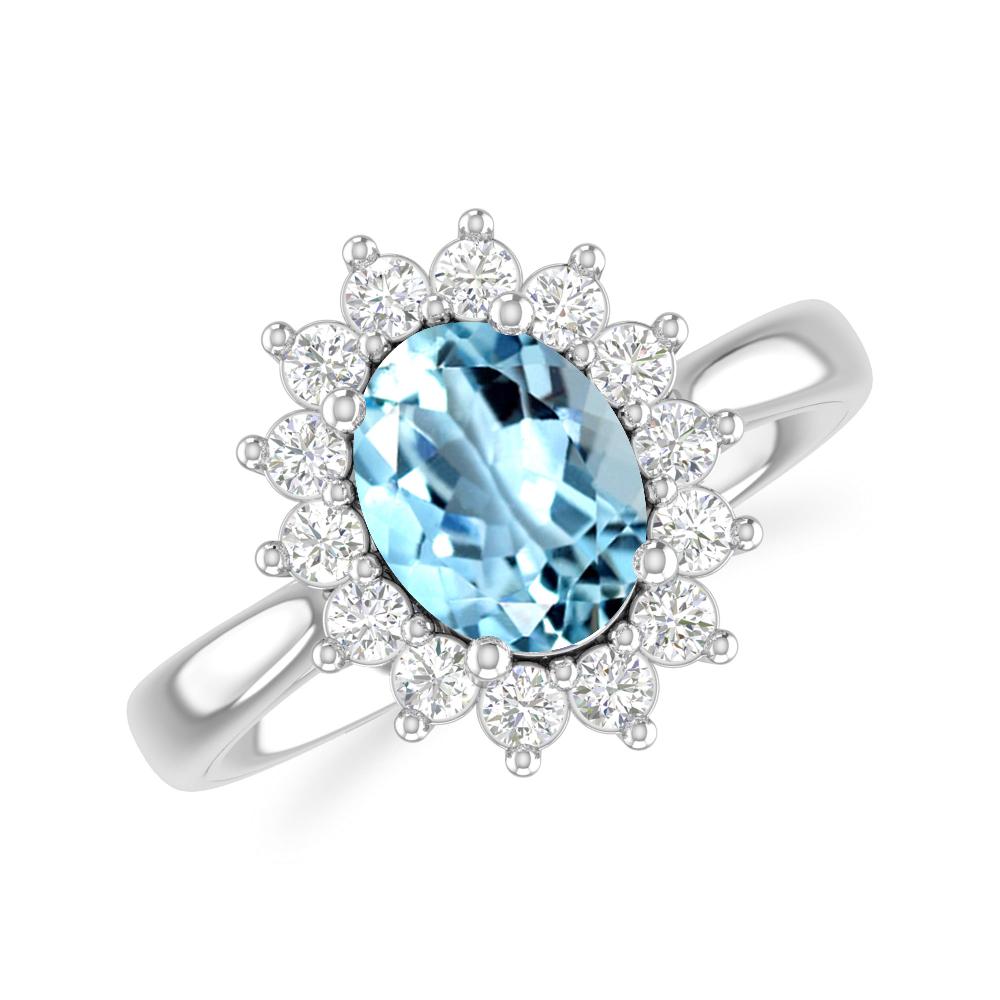 White Gold - Aquamarine