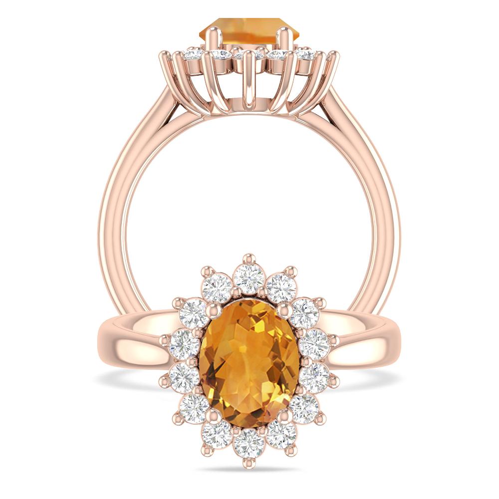 Rose Gold - Citrine