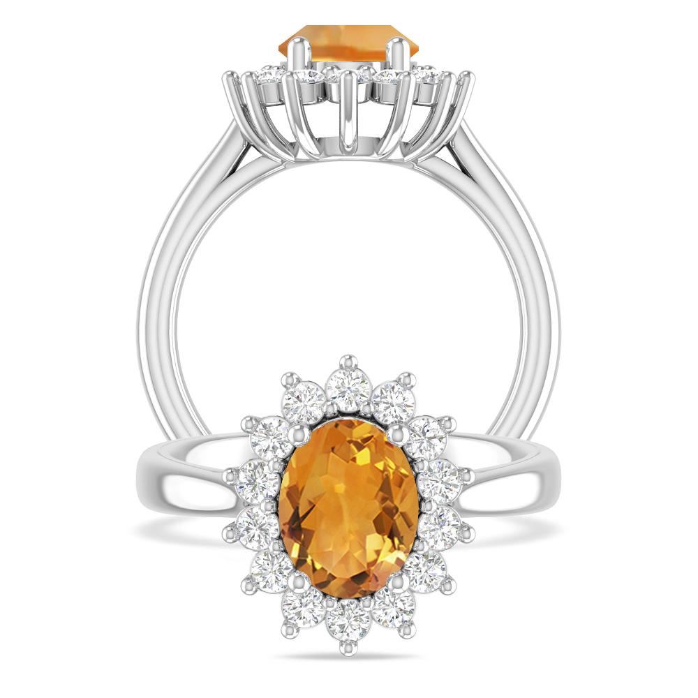 White Gold - Citrine